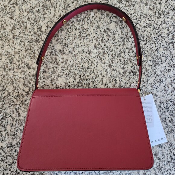 NWT-MARNI TRUNK BAG CALF SKIN MEDIUM ❤️ (#81) - Picture 5 of 15